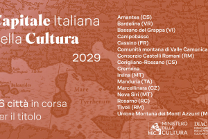 Capitale italiana della Cultura 2029: 16 città in gara